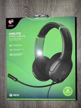 Xbox PDP Airlite Wired Gaming Headset 40mm Speaker Driver Noise Canceling Microp